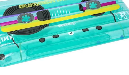 Bestway 43649 Nafukovací lehátko retro audiokazeta, 174x117 cm