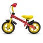 Bicicletă de echilibru Baby Mix pentru copii cufrână Traveller , roșu