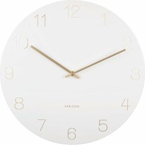 Karlsson 5762WH stylowy zegar ścienny, śr. 40 cm