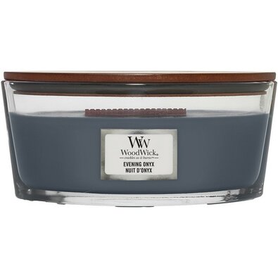 Woodwick Vonná svíčka loď Evening Onyx, 453 g