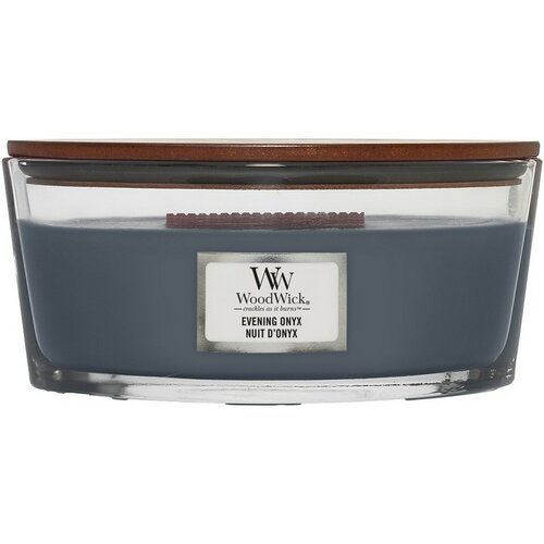 WoodWick Vonná sviečka loď Evening Onyx, 453 g