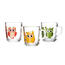 Orion Набір скляних чашок з 3 предметів Сова, 290 мл