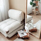 Fotel rozkładany Fold Teddy Cream