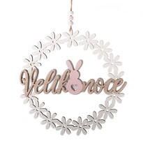 Dřevěná závěsná dekorace Velikonoce, pr. 22 cm
