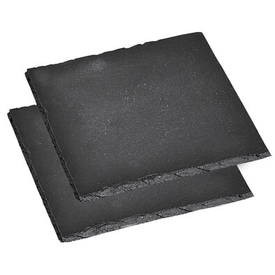 Kesper 38110 Komplet podstavcev iz skrilavca, 2kos, 13 x 13 cm