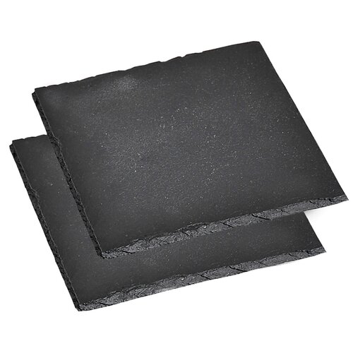 Kesper 38110 Komplet podstavcev iz skrilavca, 2kos, 13 x 13 cm