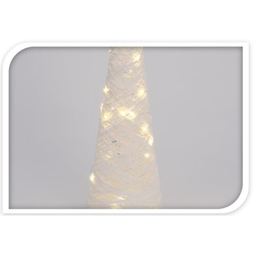 Cavallo karácsonyi LED-es süveg, fehér, 12 x 40 cm