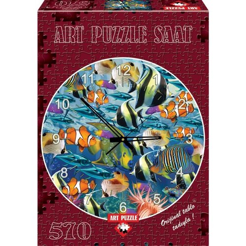 Art Puzzle hodiny Svět mořských ryb, 570 dílků
