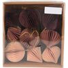 Set de ornamente din hârtie Ornaments roz, 6 cm, 9buc