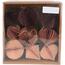 Set de ornamente din hârtie Ornaments roz, 6 cm, 9buc
