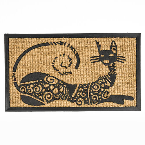 Rohožka Ležící kočka, 40 x 70 cm