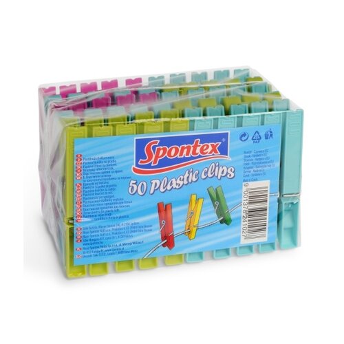 Spontex műanyag ruhacsipeszek, 50 db akciós termékkép 1