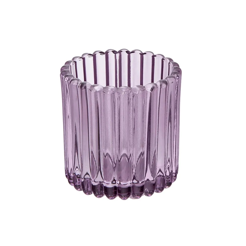 Altom Tealight üveg gyertyatartó teamécseshez, átmérő 7,5 cm, lila, lila, 7,5 cm akciós termékkép 1