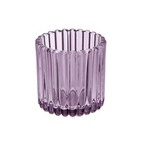 Suport de lumânare din sticlă Altom, diametru 7,5 cm, violet