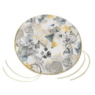 Bellatex Perna EMA rotundă netedă Triunghiuri gri,40 cm
