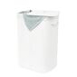 Compactor Coș pentru rufe murdare Bamboo dreptunghiular, alb