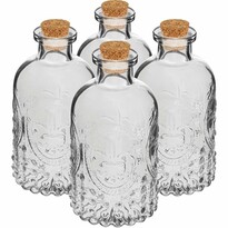 4-dielna sada fliaš s korkovým špuntom, 240 ml 4-dielna sada fliaš s korkovým špuntom, 240 ml