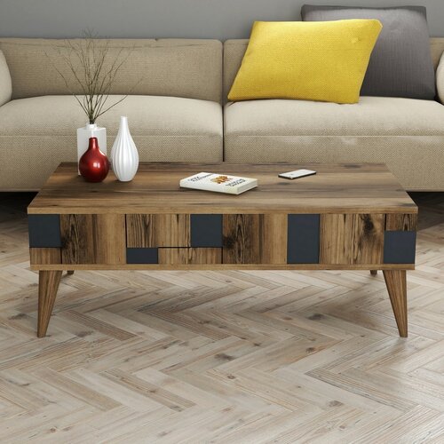 Stolik konferencyjny Madrid Anthracite and Walnut