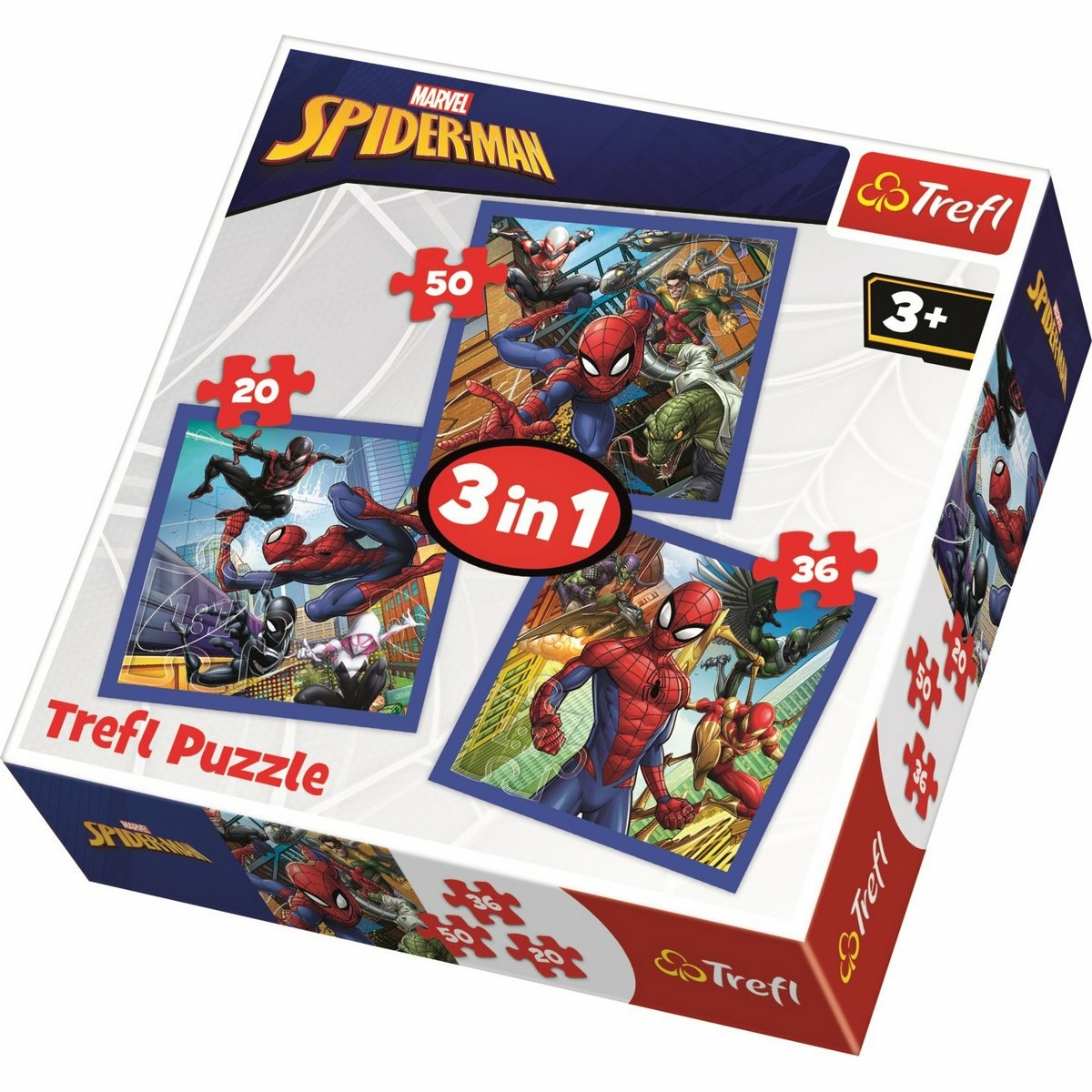 Puzzle Trefl Spiderman, 3 în 1