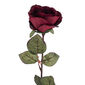 Umělá květina Růže velkokvětá 72 cm, vínová