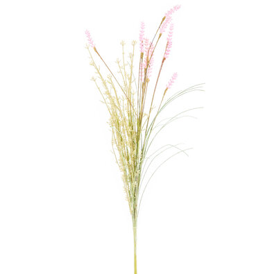 Umetne travniške cvetove sivke 56 cm, roza
