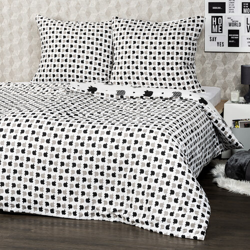 Lenjerie de pat micro 4Home Black fruit, 140 x 200 cm, 70 x 90 cm