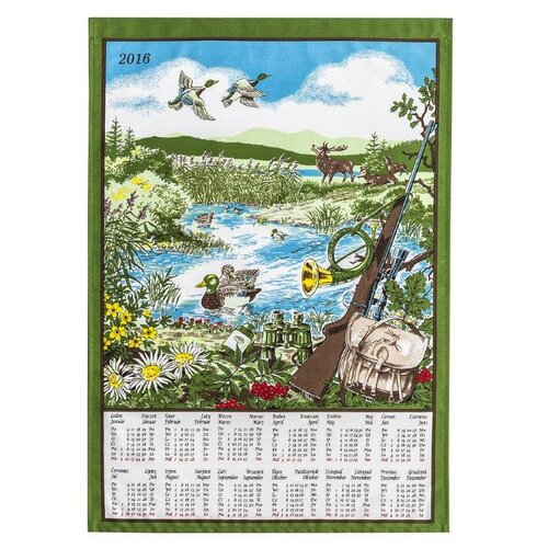 Textilný kalendár 2016 Poľovnícky, 45 x 65 cm