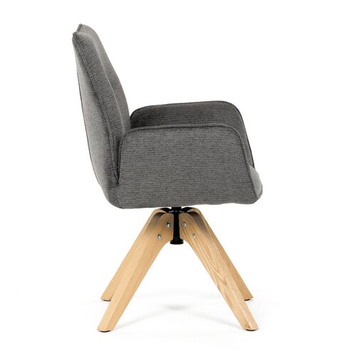 Jídelní židle DCH-C2148 GREY2 s voděodolnou látkou