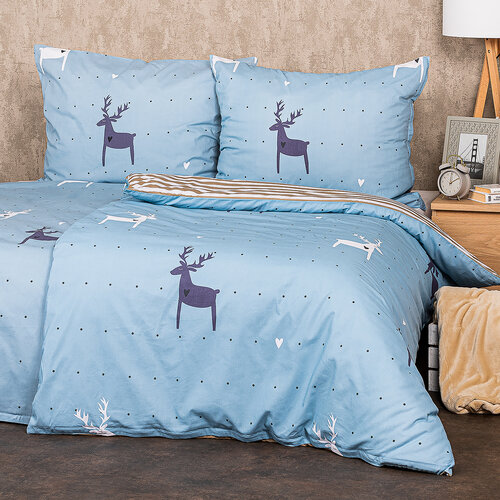 4Home Bombažno posteljnino Deer love, 140 x 200cm, 70 x 90 cm