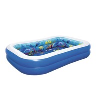 Bestway Aufblasbarer Pool 3D Seewelt , 262 x 175 x 51 cm