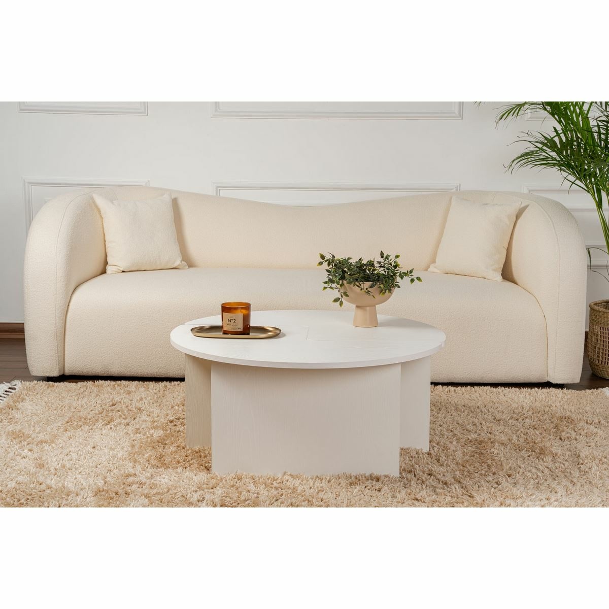 Konferenčný stolík Moira Wood White