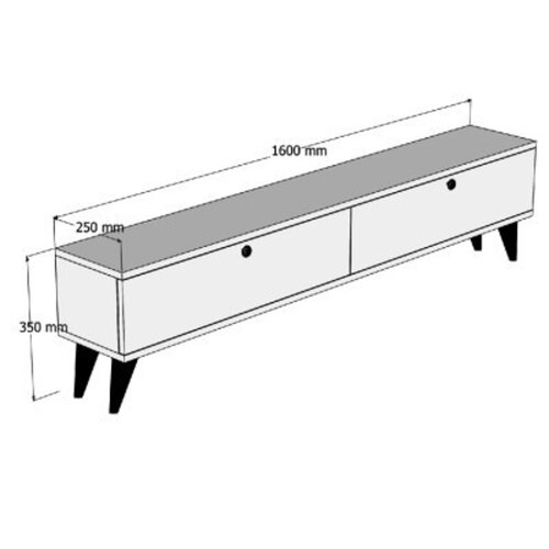 Stolik pod telewizor Paris Walnut
