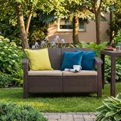 Keter Gartensofa Corfu 128 x 70 x 79 cm, braun