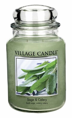 Village Candle Świeczka zapachowa Świeża szałwia - Sage Celery, 397 g