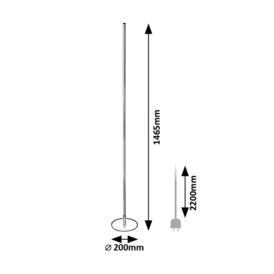 Rabalux 74005 stojací LED lampa Luigi, 18 W, černá