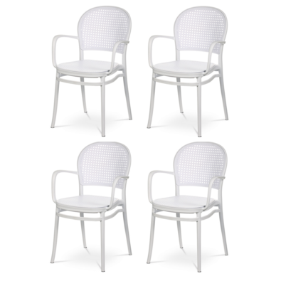 Set de scaune de sufragerie CT-746 WT, 4 buc