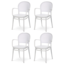 Set de scaune de sufragerie CT-746 WT, 4 buc