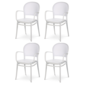 Set de scaune de sufragerie CT-746 WT, 4 buc