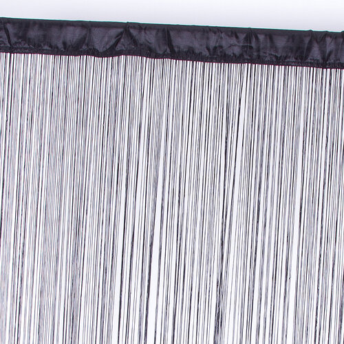 Povrázková záclona Cortina do dverí čierna, 90 x 200 cm