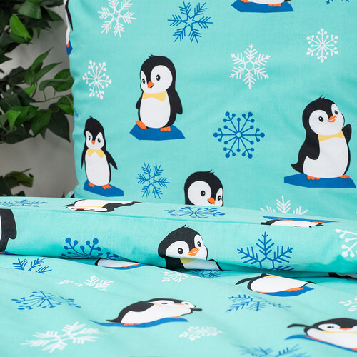 Lenjerie de pat din bumbac pentru copii 4Home Arctic Friends, 140 x 200 cm, 70 x 90 cm