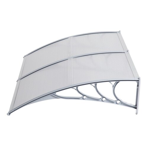 Marchiză copertină transparentă pentru ușă, 100 x 200 cm