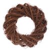 Pleteni venec rjava, premer 25 cm
