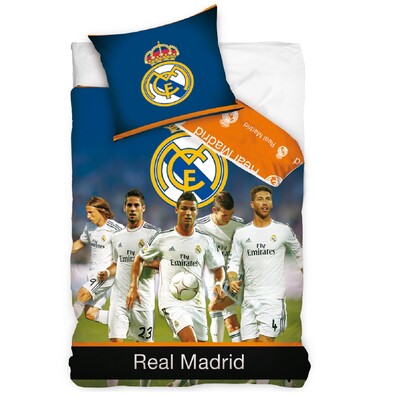 Bavlněné povlečení Real Madrid - Team, 140 x 200 cm, 70 x 80 cm