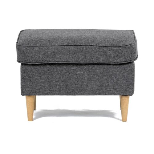 Taburetka z bukovimi nogami, siva, 59 x 40 x 39 cm