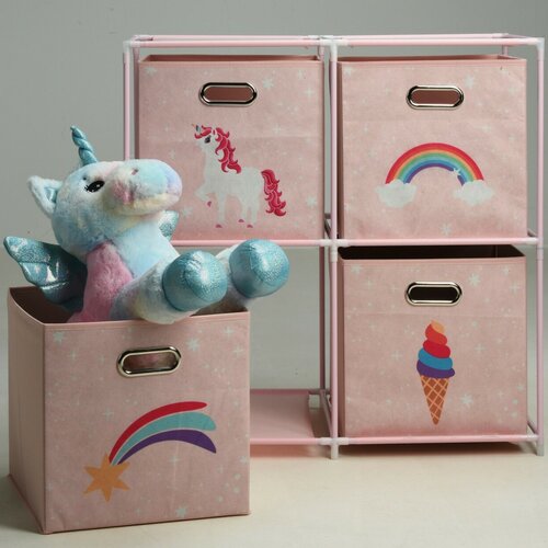Storage Solutions Дитяча шафа з 4 ящиками длязберігання, 68 x 35 x 70 см