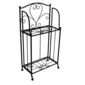 Klappbares Metallregal Manulo, Schwarz