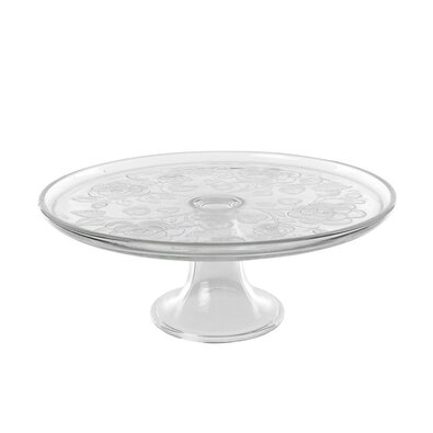 Stekleni servirni pladenj za torto Růže, 30 cm