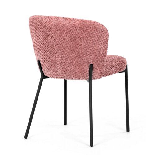Súprava jedálenských stoličiek Bouclé CT-W1077 PINK2, 4 ks