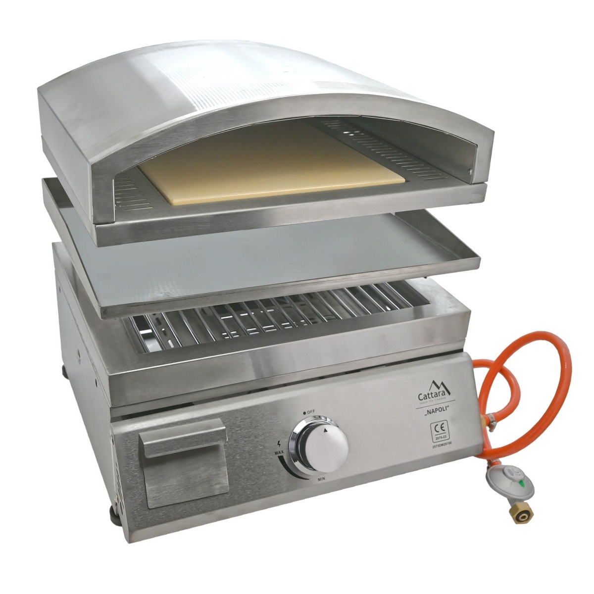 Cattara 14101 gáz grillasztal pizzasütővel Nap oli