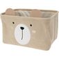 Hatu Kinder-Stoffaufbewahrungskorb, beige, 2 Stück